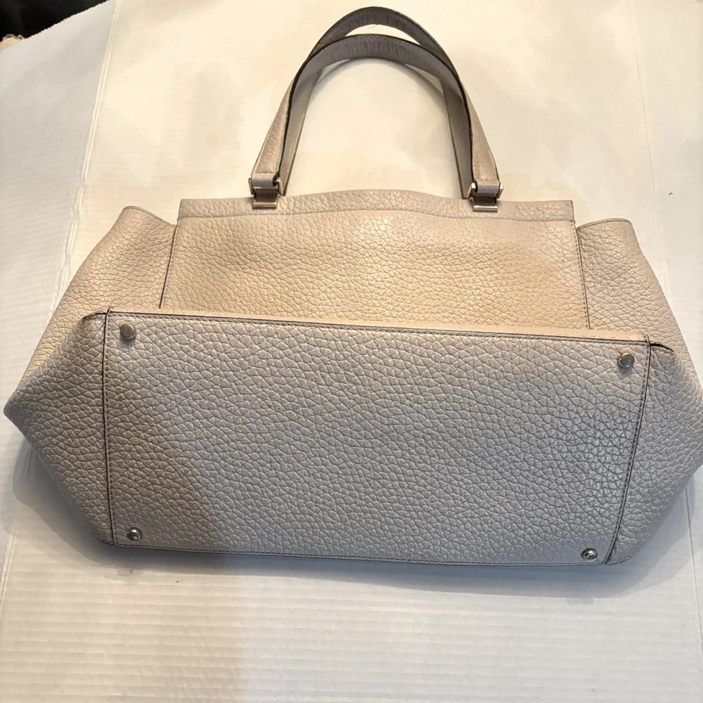 KATE SPADE Everett Way Thatcher pebble leather satchel handbag work tote purse